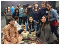 Conducting workshop at Vistera Middle School, Whittier, CA