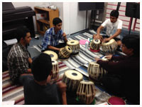 Class at Dhwani Academy of Percussion Music