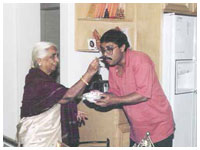 On the eve of my birthday with Vidushi Girija Devi